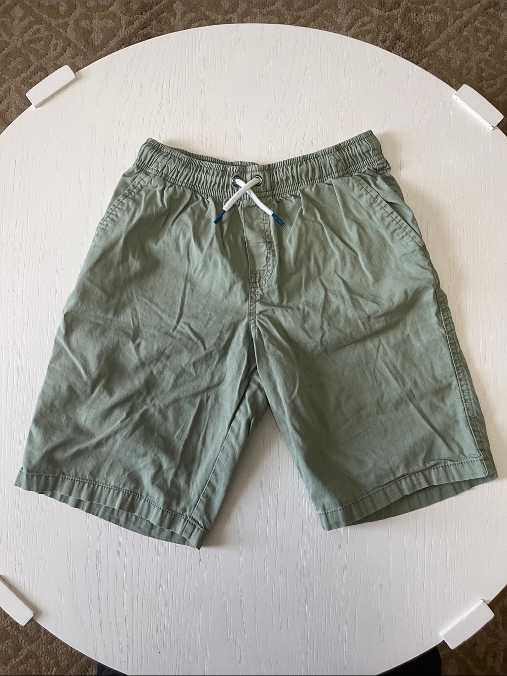 Casual Drawstring Boy's Shorts - Sage Green